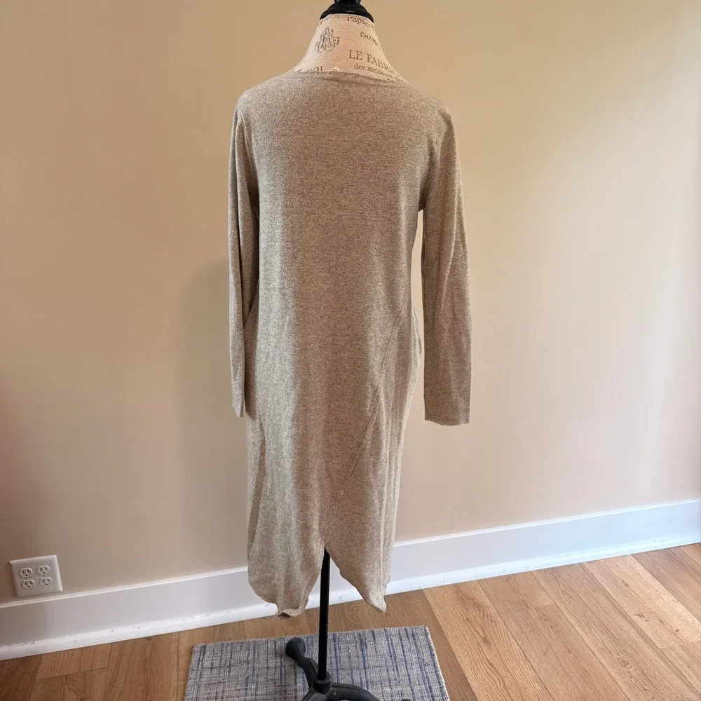 Moth Women's Oatmeal Long Sleeve Sweater Midi Dress Size S